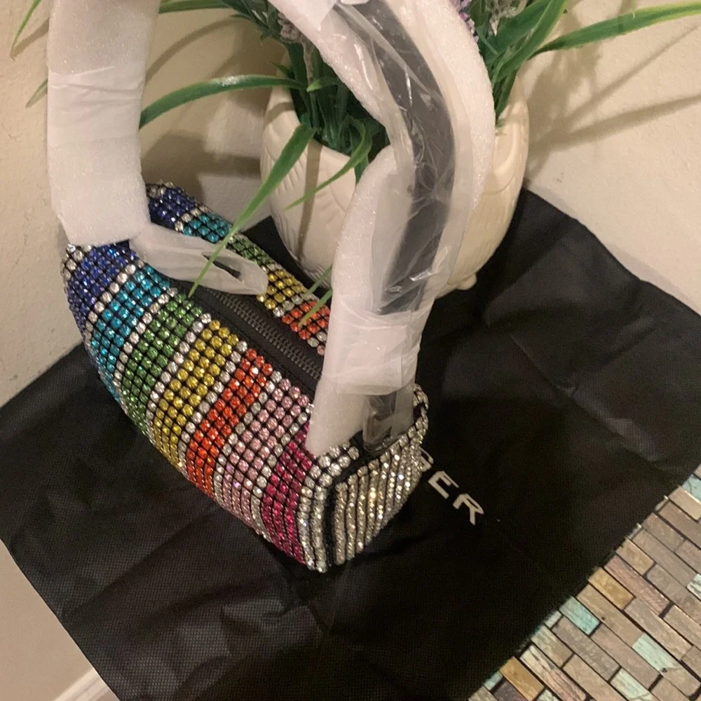 Kurt Geiger London Party Pochette Crystal Shoulder Bag - Picture 9 of 17